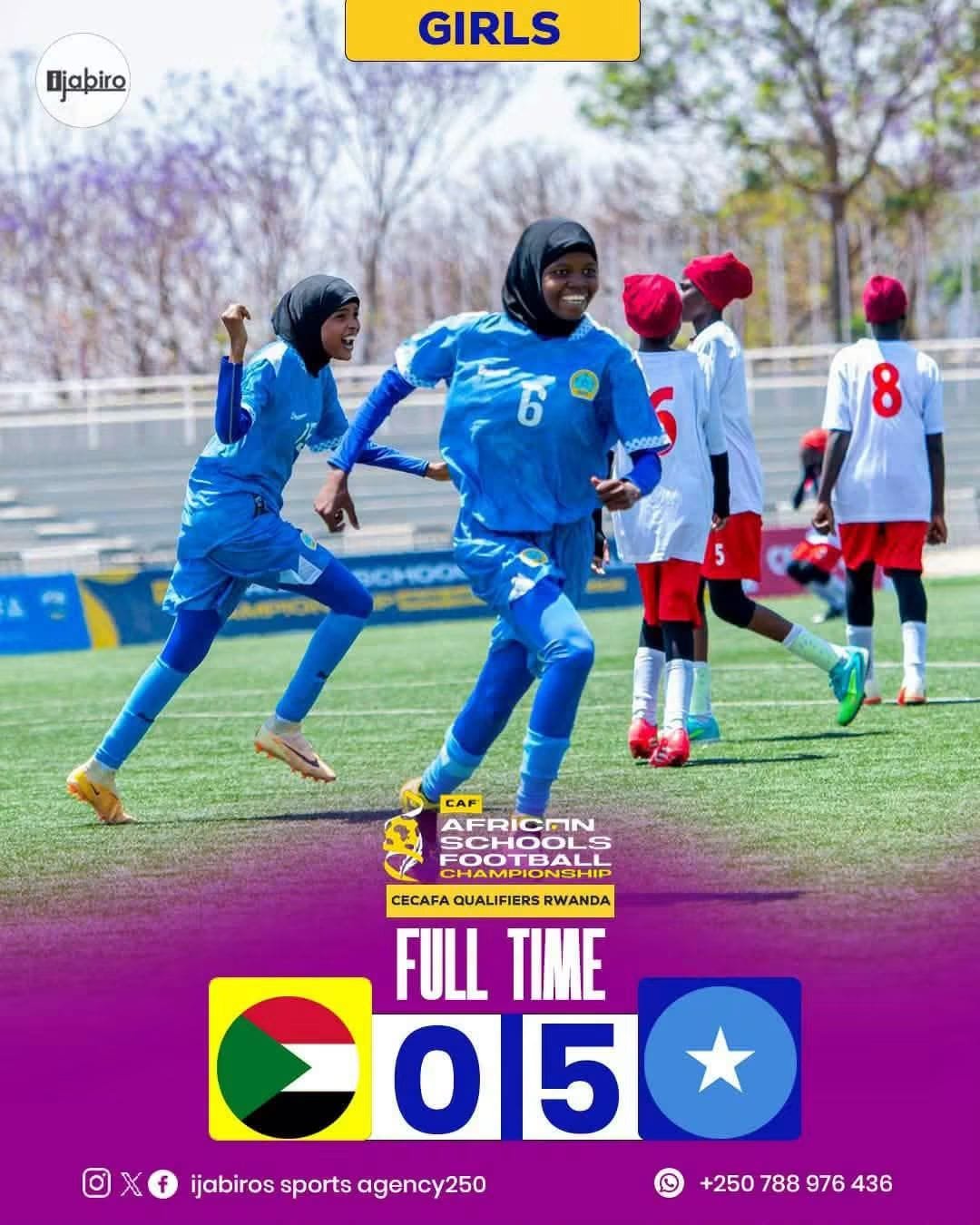 خسارة للمنتخب السوداني المدرسي للفتيات أمام الصومال في افتتاح تصفيات "سيكافا"